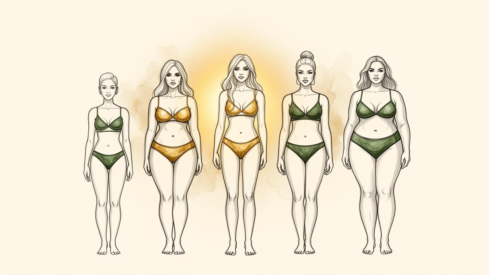 Diverse body silhouettes